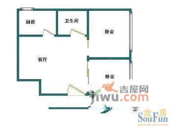 晏园凤凰汇3室1厅1卫户型图