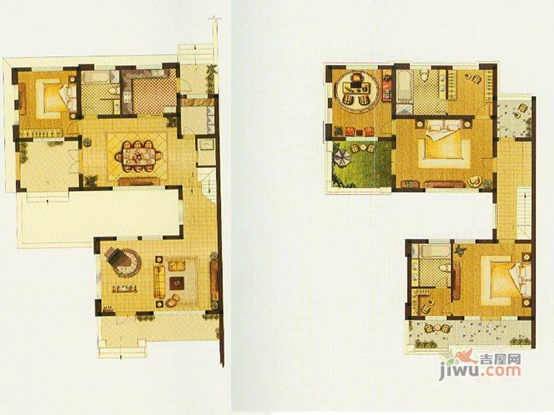 恒盛泰晤士印象4室2厅3卫238㎡户型图