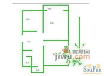 晏园凤凰汇3室1厅1卫户型图