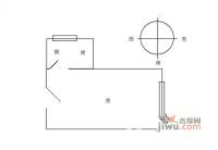 北京壹号公馆1室1厅1卫户型图