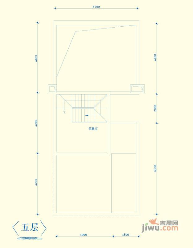 金地扑满花园2室2厅3卫161.9㎡户型图