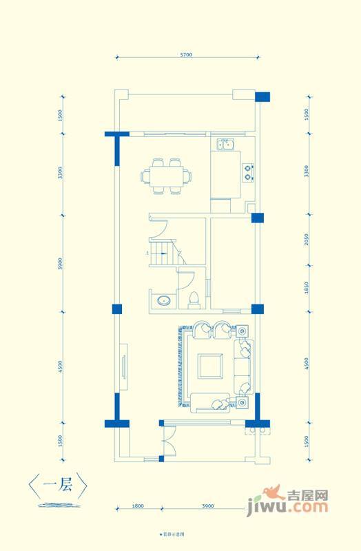 金地扑满花园3室2厅3卫142.5㎡户型图