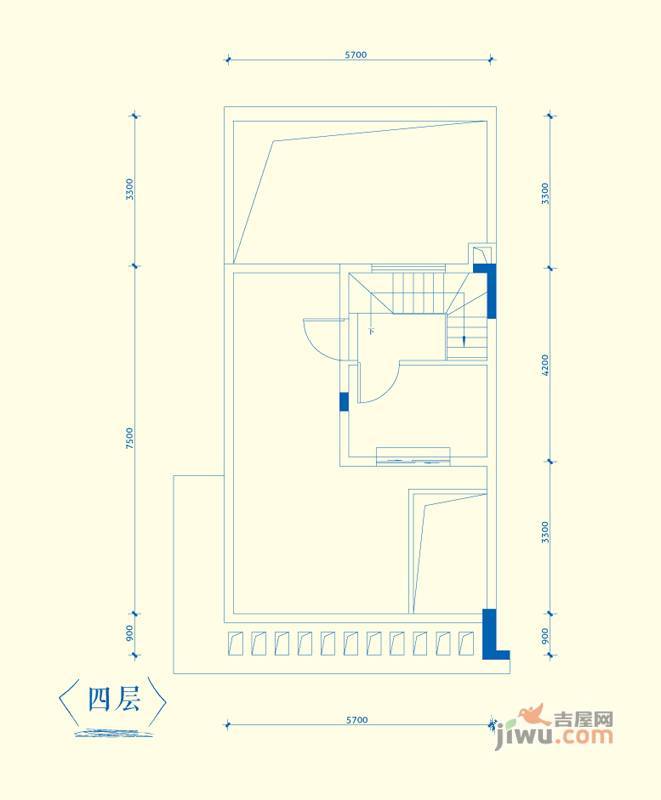 金地扑满花园3室2厅3卫151.2㎡户型图