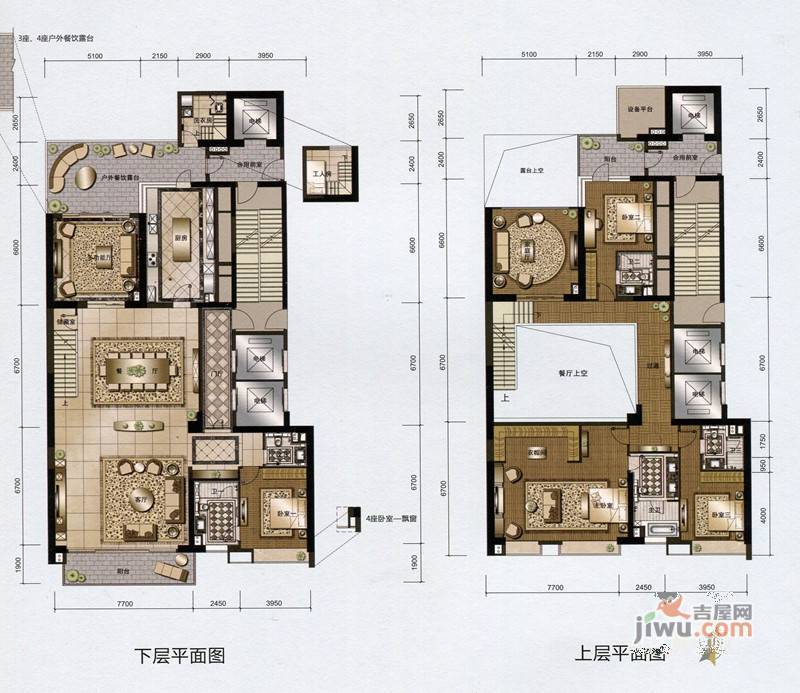 中海银海湾5室3厅5卫500㎡户型图