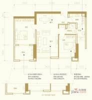 信和中央广场2室2厅1卫93㎡户型图