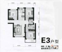 香江东湖印象3室2厅2卫111.9㎡户型图
