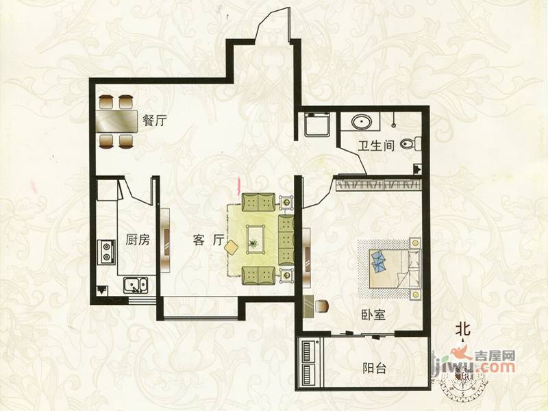 北城枫景3室2厅2卫146㎡户型图