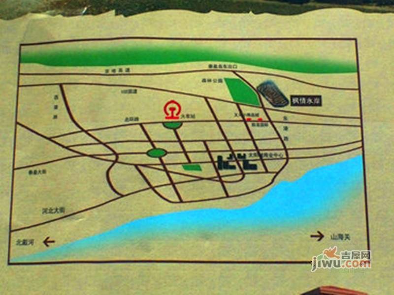 秦皇山水天城位置交通图