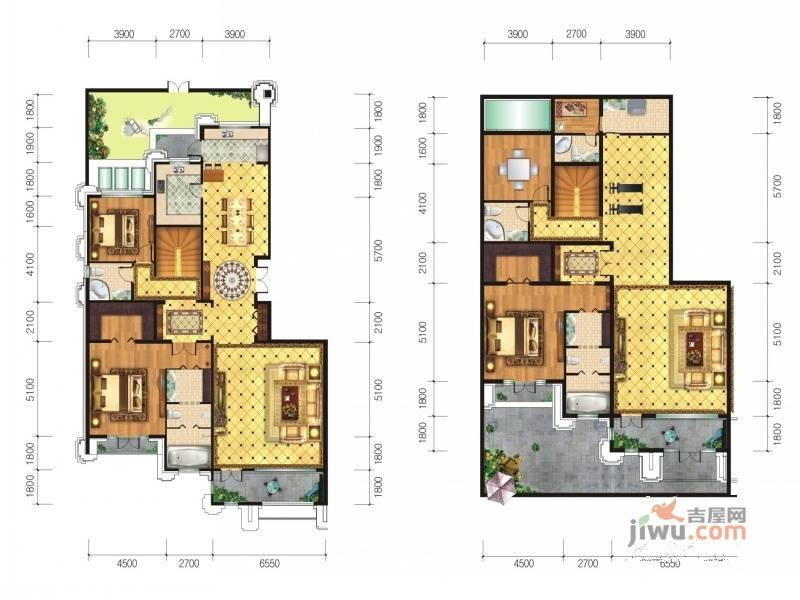 御宫华府5室4厅5卫476㎡户型图