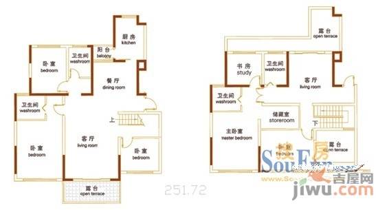 大海鑫天地普通住宅251.7㎡户型图