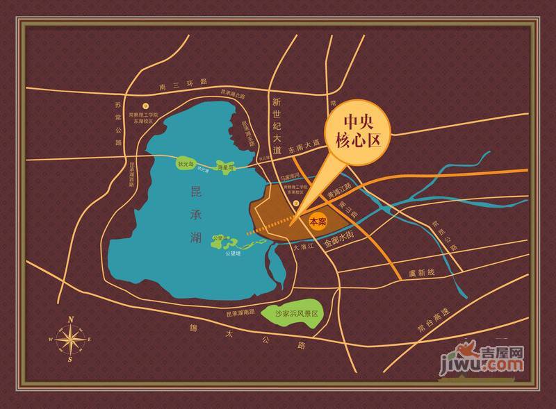 紫晶城位置交通图