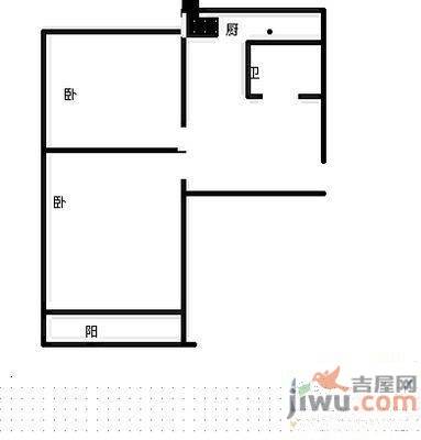 长城公寓2室0厅0卫户型图