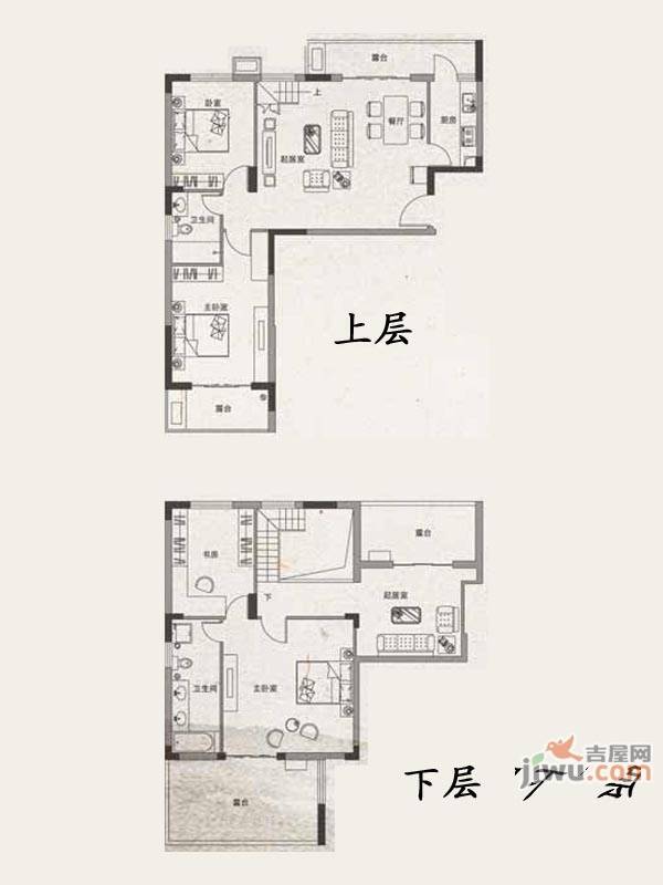 安居绿树林枫3室3厅2卫166㎡户型图