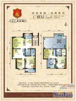 远实凤凰城1室3厅3卫176.6㎡户型图