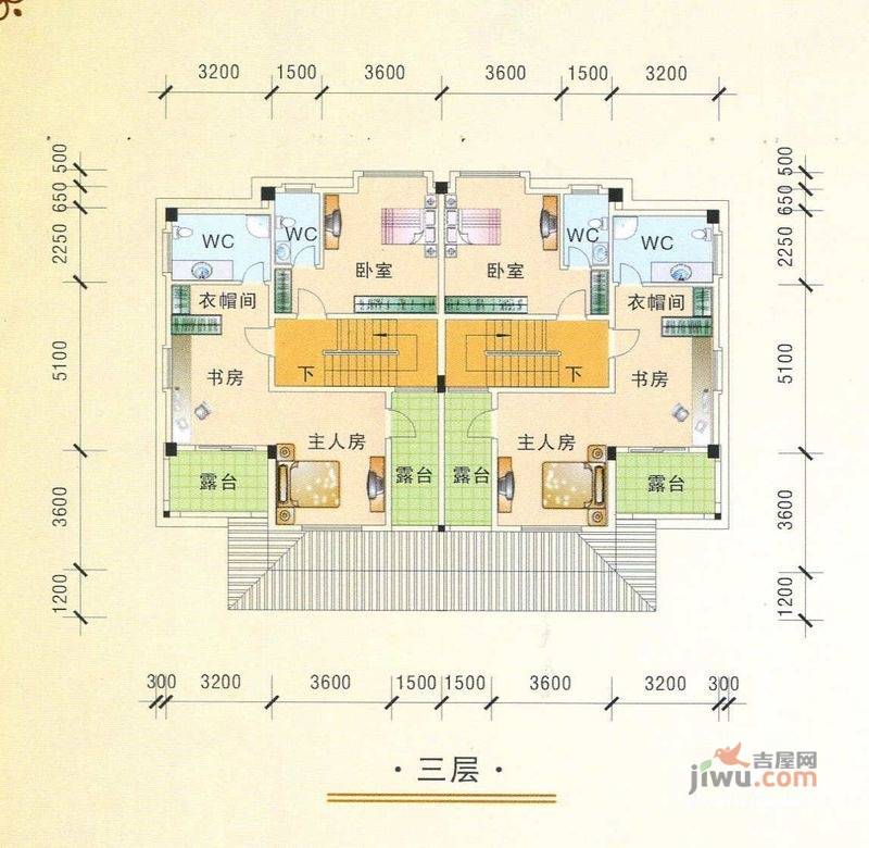 今洲银湾别墅-双拼263.5㎡户型图