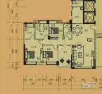 金汇城市广场4室2厅2卫156㎡户型图