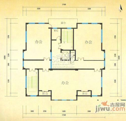 儒商公馆普通住宅250㎡户型图