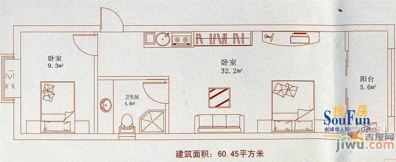 银滩海景花苑普通住宅143.7㎡户型图