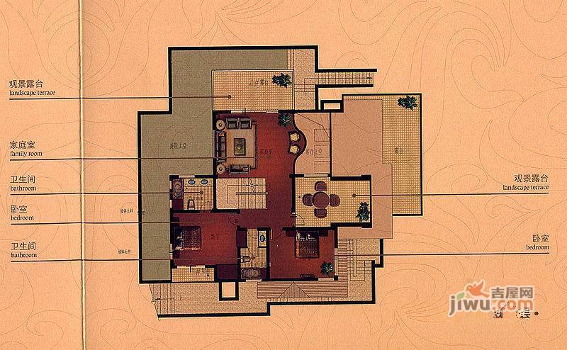 两岸金岭7室3厅6卫686.8㎡户型图