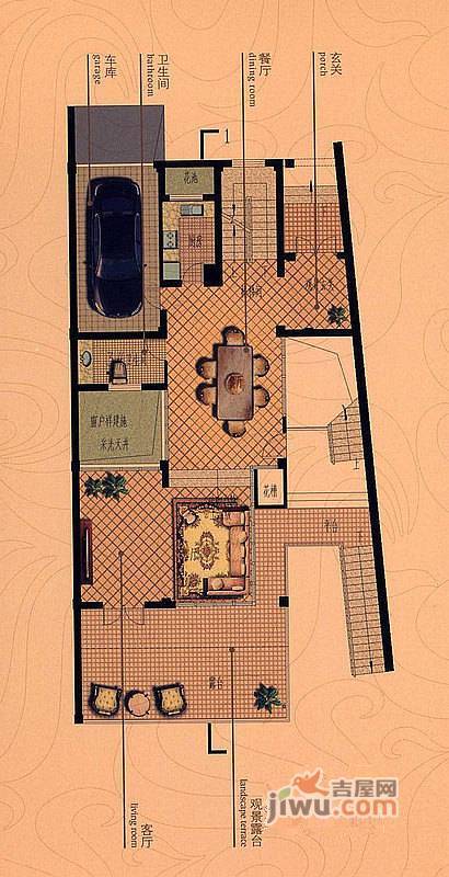 两岸金岭0室3厅8卫610.9㎡户型图