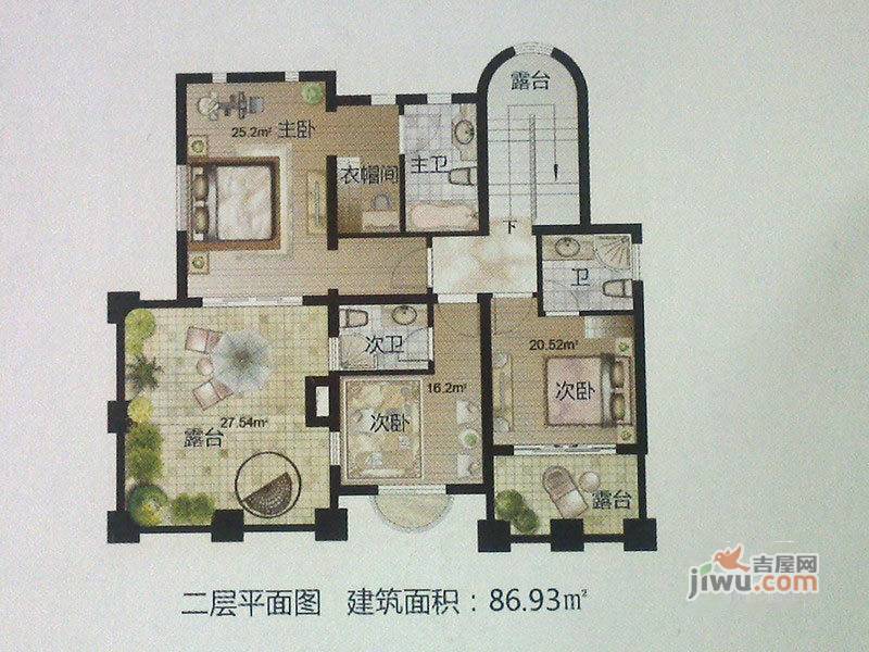 银滩海景花苑普通住宅143.7㎡户型图