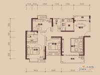 湘泰·锦绣华城3室2厅2卫86㎡户型图