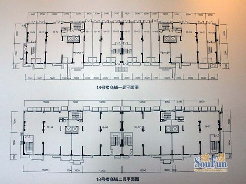 18# 商住樓 ( 房價 戶型 二手房 租房 )商鋪平面圖